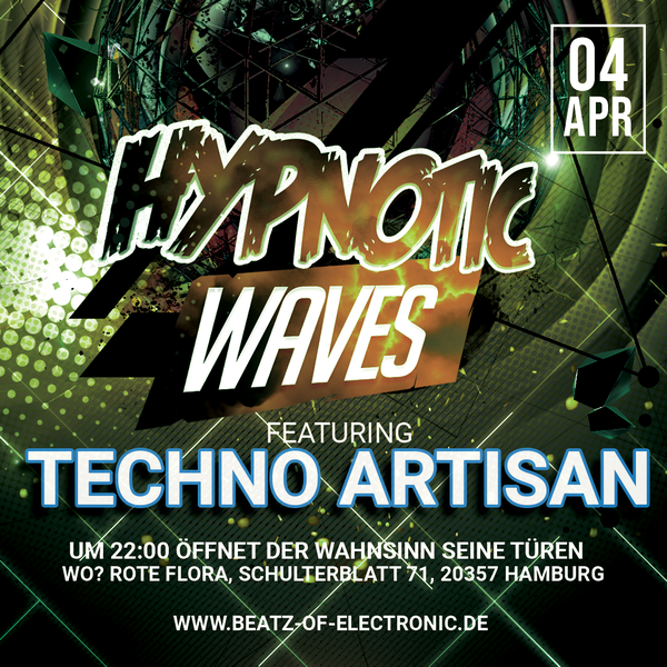 Techno Artisan - Hypnotic Waves - Techno Set (Rote Flora, Hamburg) [2025-04-04]